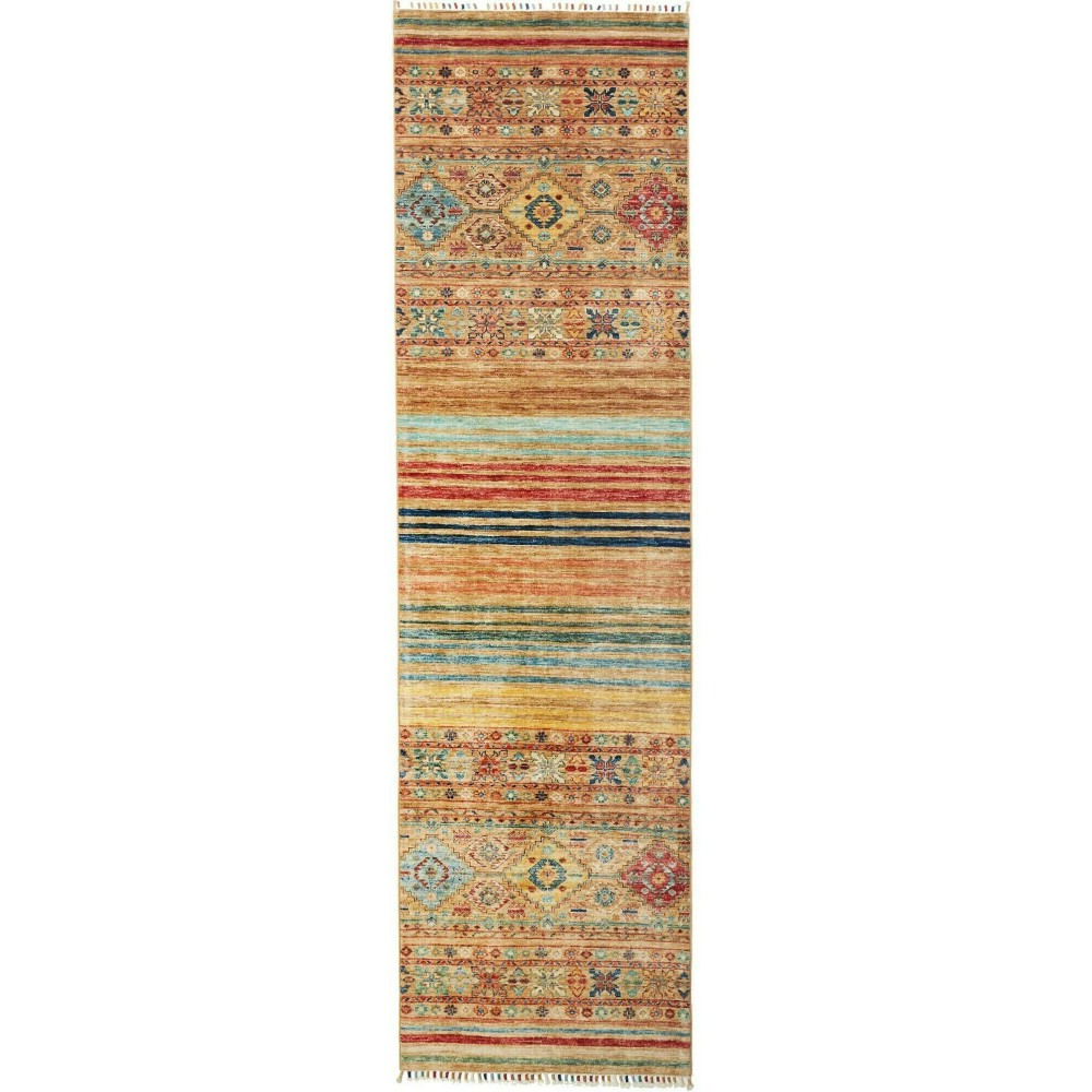 Tappeto Rubin Pakistan marrone grigio 81x290 Tappeto Rubin Pakistan marrone grigio 81x290