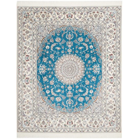 Tappeto Nain 6La Persia bianco verde 205x256