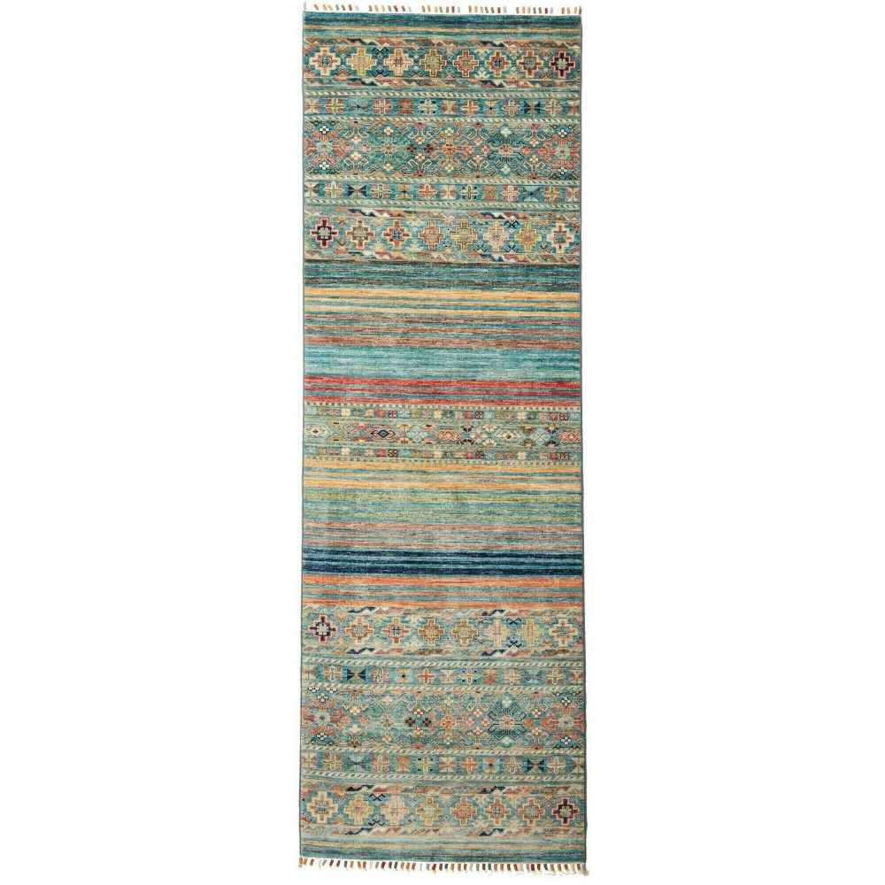 Tappeto Rubin Pakistan verde marrone 79x240 Tappeto Rubin Pakistan verde marrone 79x240