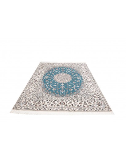 Tappeto Nain 6La Persia bianco verde 205x256