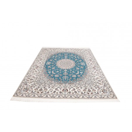 Tappeto Nain 6La Persia bianco verde 205x256