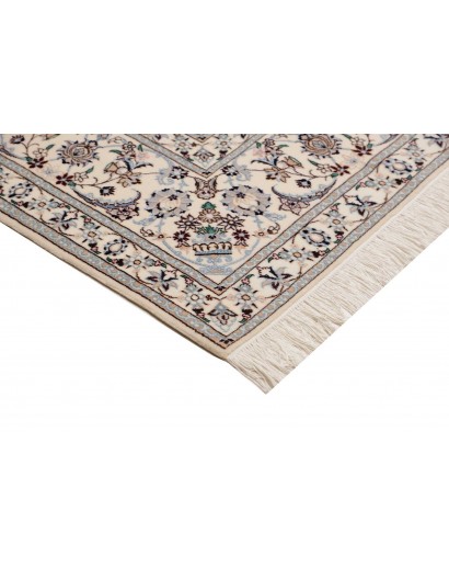 Tappeto Nain 6La Persia bianco verde 205x256