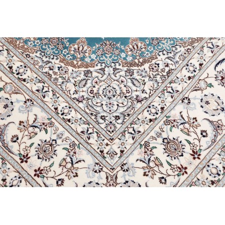 Tappeto Nain 6La Persia bianco verde 205x256