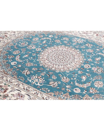 Tappeto Nain 6La Persia bianco verde 205x256