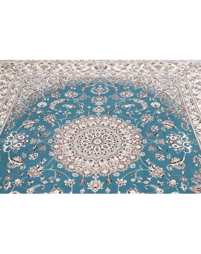 Tappeto Nain 6La Persia bianco verde 205x256