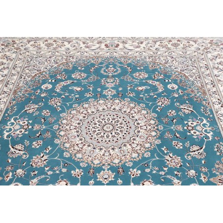 Tappeto Nain 6La Persia bianco verde 205x256