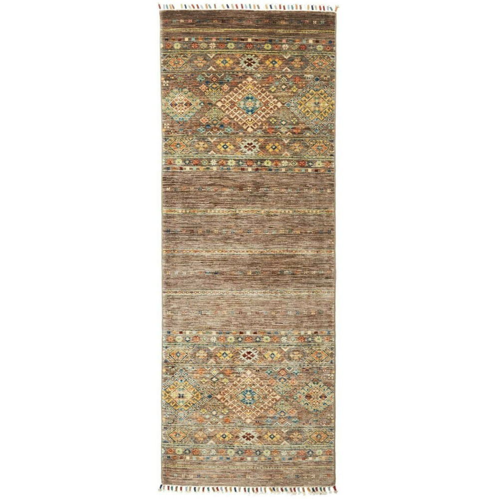 Tappeto Rubin Pakistan bianco grigio 72x202 Tappeto Rubin Pakistan bianco grigio 72x202