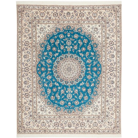 Tappeto Nain 6La Persia bianco verde 207x250