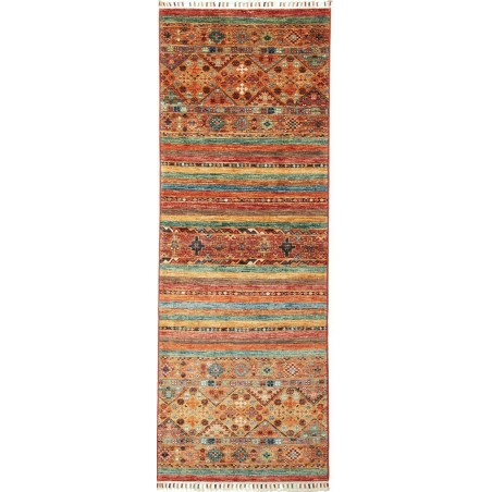 Tappeto Samarkand Pakistan arancione grigio 72x205