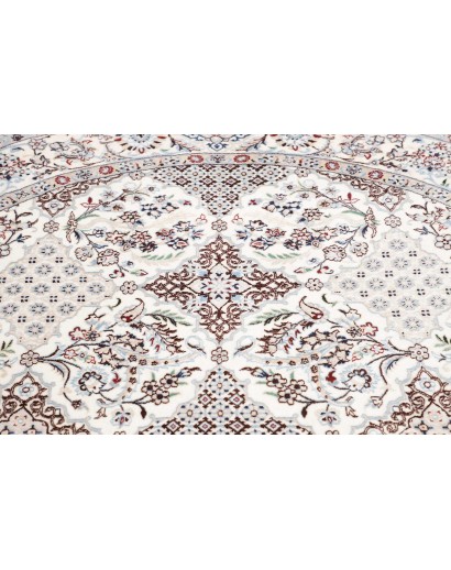 Tappeto Nain 6La Persia bianco blu 194x205