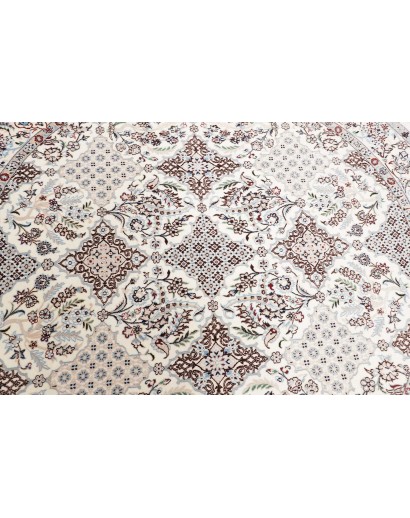 Tappeto Nain 6La Persia bianco blu 194x205