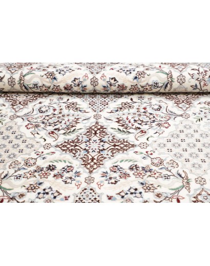 Tappeto Nain 6La Persia bianco blu 194x205