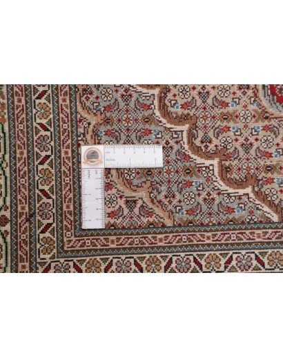 Tappeto Tabriz 50 Raj Mahi Persia azzurro bianco 120x200