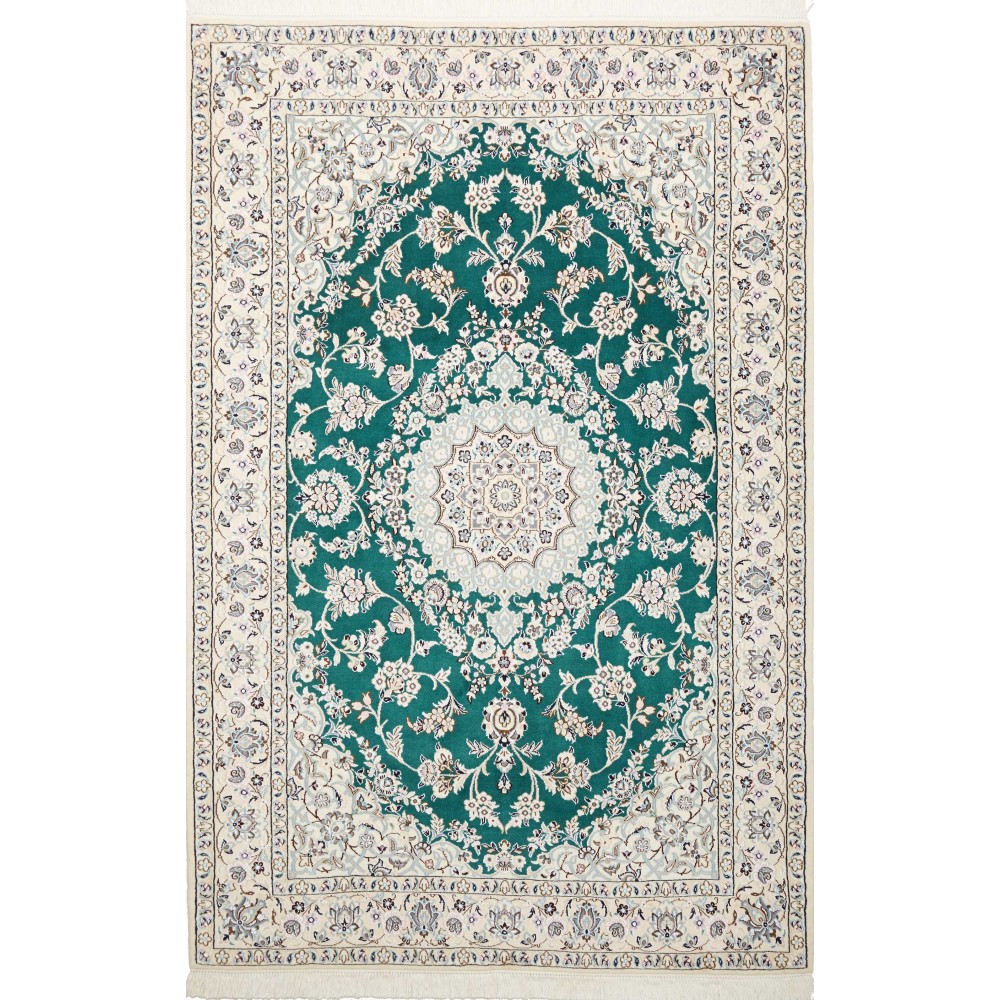 Tappeto Nain 9La Persia bianco grigio 130x202