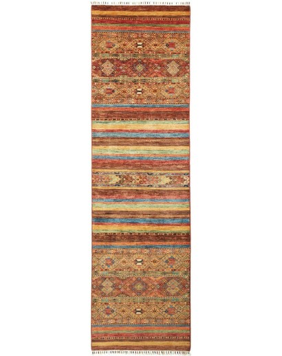 Tappeto Samarkand Pakistan arancione grigio 81x299