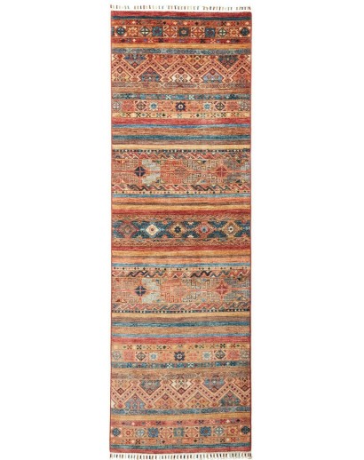 Tappeto Samarkand Pakistan marrone grigio 79x256