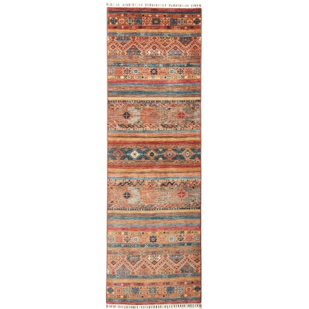 Tappeto Samarkand Pakistan marrone grigio 79x256