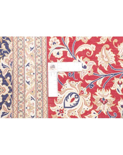 Tappeto Ghom seta Persia marrone grigio 246x352