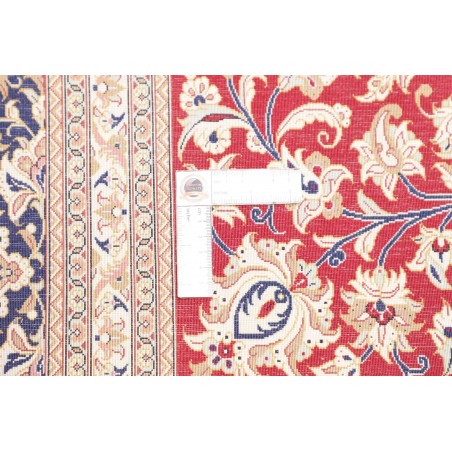 Tappeto Ghom seta Persia marrone grigio 246x352