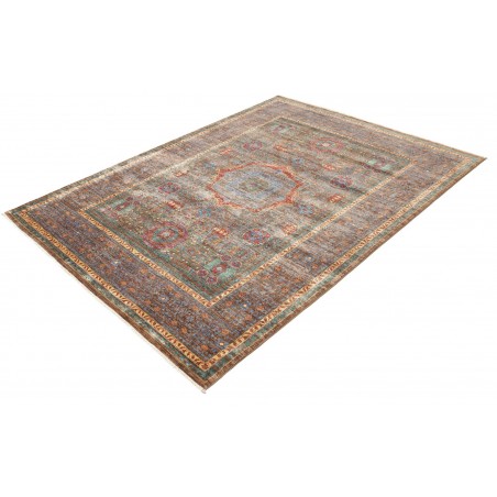 Tappeto Mamlouk Pakistan azzurro arancione 156x205