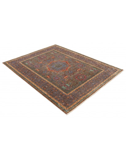 Tappeto Mamlouk Pakistan azzurro arancione 156x205