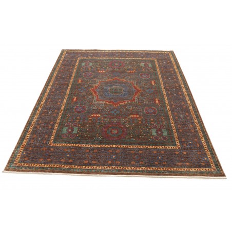 Tappeto Mamlouk Pakistan azzurro arancione 156x205