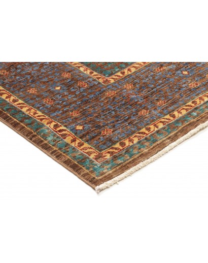 Tappeto Mamlouk Pakistan azzurro arancione 156x205