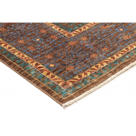 Tappeto Mamlouk Pakistan azzurro arancione 156x205