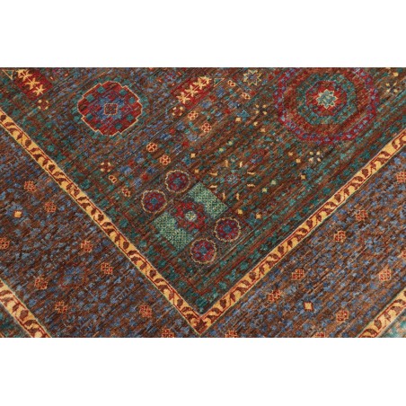 Tappeto Mamlouk Pakistan azzurro arancione 156x205