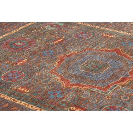 Tappeto Mamlouk Pakistan azzurro arancione 156x205