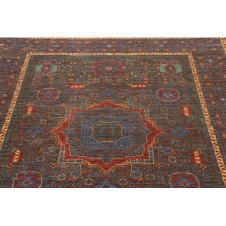 Tappeto Mamlouk Pakistan azzurro arancione 156x205