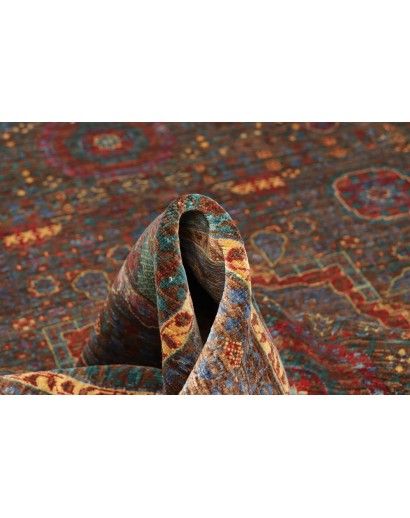 Tappeto Mamlouk Pakistan azzurro arancione 156x205