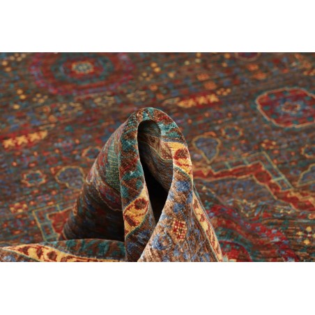 Tappeto Mamlouk Pakistan azzurro arancione 156x205