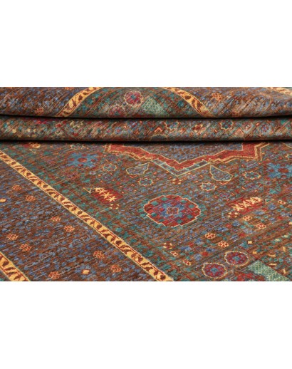 Tappeto Mamlouk Pakistan azzurro arancione 156x205