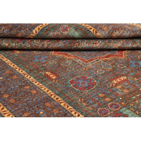 Tappeto Mamlouk Pakistan azzurro arancione 156x205