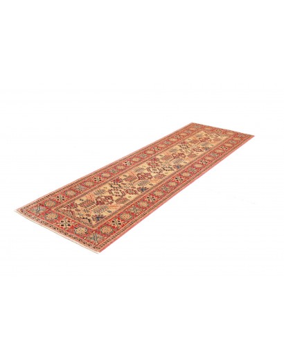 Tappeto Kazak Fine Pakistan arancione grigio 76x244