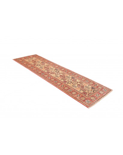 Tappeto Kazak Fine Pakistan arancione grigio 76x244