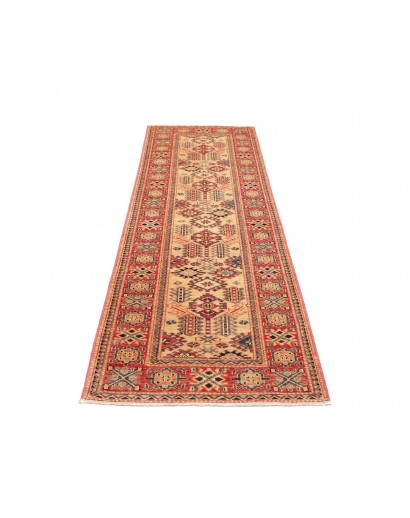 Tappeto Kazak Fine Pakistan arancione grigio 76x244