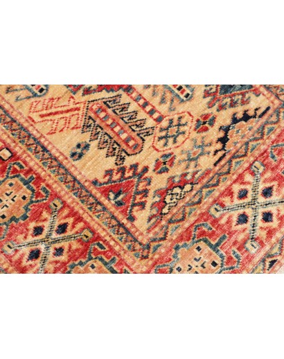 Tappeto Kazak Fine Pakistan arancione grigio 76x244