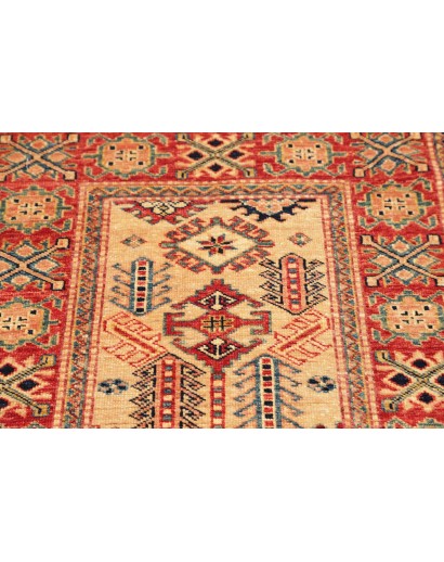 Tappeto Kazak Fine Pakistan arancione grigio 76x244