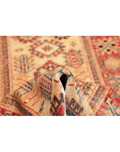 Tappeto Kazak Fine Pakistan arancione grigio 76x244