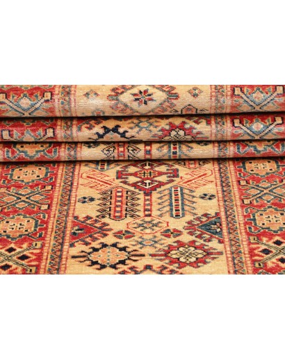 Tappeto Kazak Fine Pakistan arancione grigio 76x244