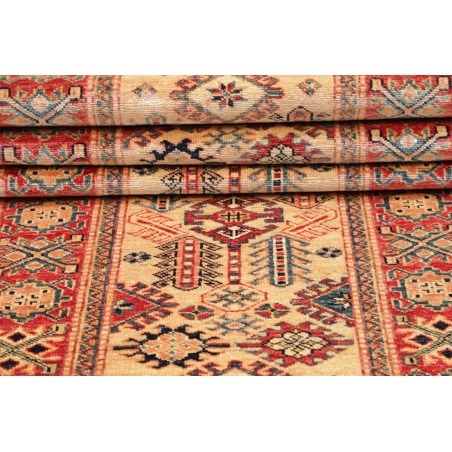 Tappeto Kazak Fine Pakistan arancione grigio 76x244