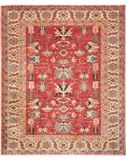 Tappeto Kazak Fine Pakistan marrone grigio 251x303