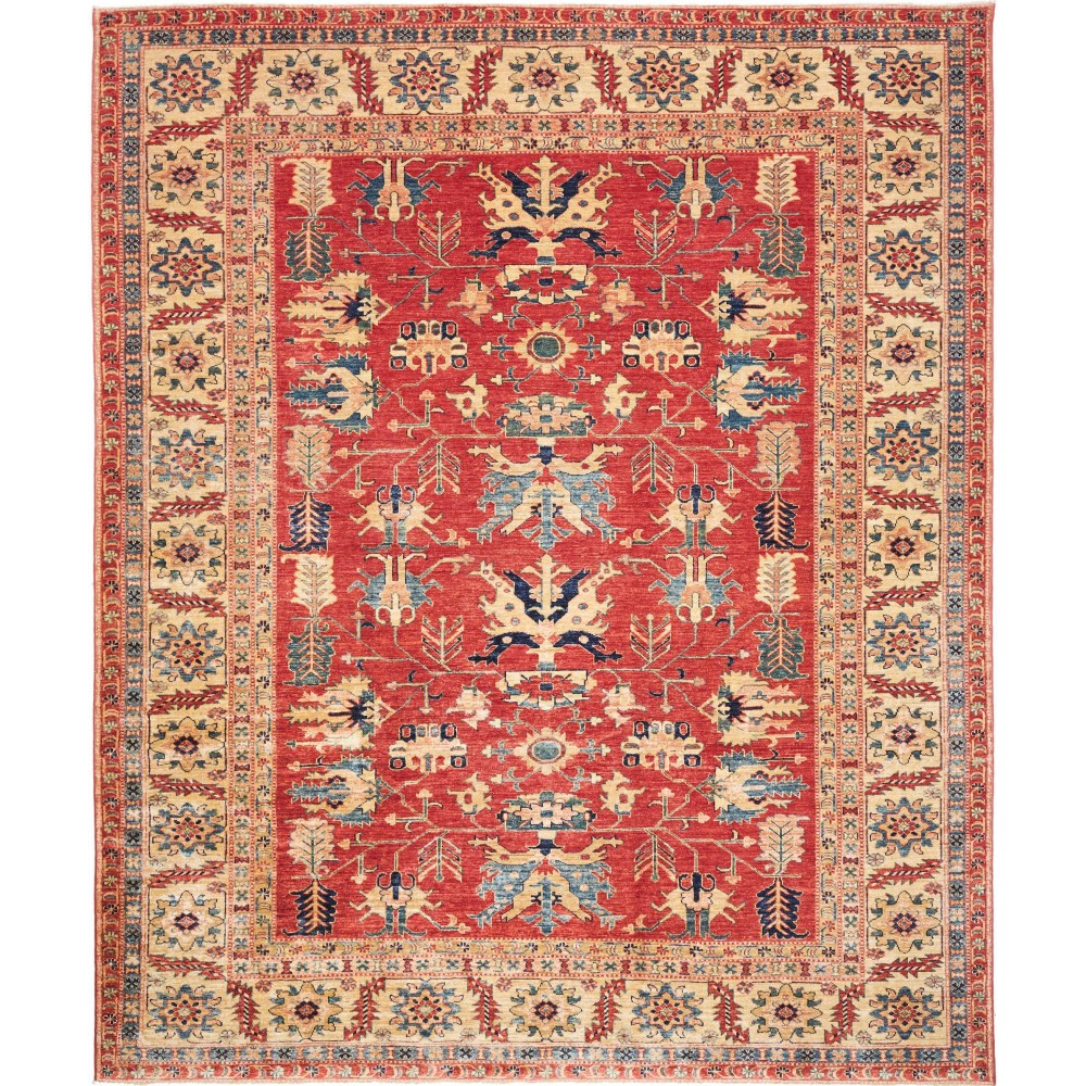 Tappeto Kazak Fine Pakistan marrone grigio 251x303