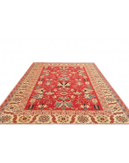 Tappeto Kazak Fine Pakistan marrone grigio 251x303