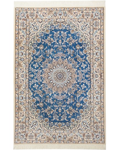 Tappeto Nain 9La Persia bianco blu 101x155