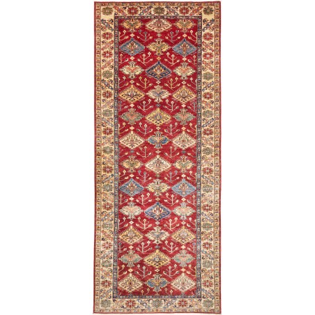 Tappeto Kazak Fine Pakistan marrone grigio 154x389