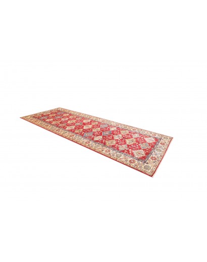 Tappeto Kazak Fine Pakistan marrone grigio 154x389