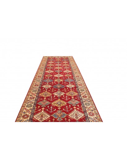 Tappeto Kazak Fine Pakistan marrone grigio 154x389